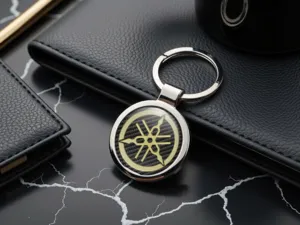 Yamaha Cool Key Chain Modern Stainless Metal
